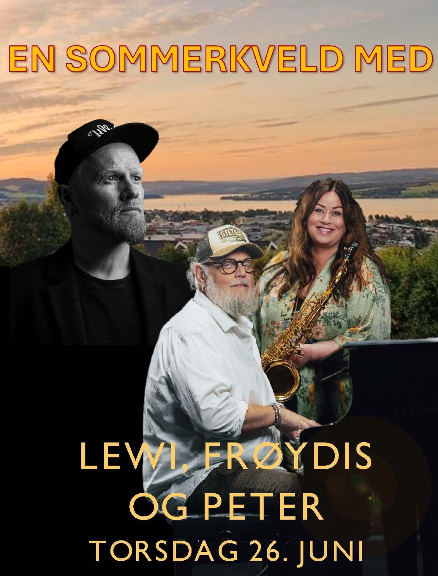 En sommerkveld med Lewi, Frøydis og Peter